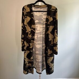 Camo Duster Cardigan